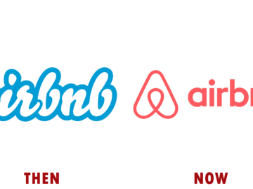 Airbnb Logo then and now