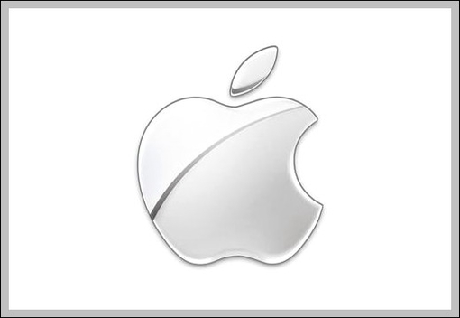 Apple logo Glass themed