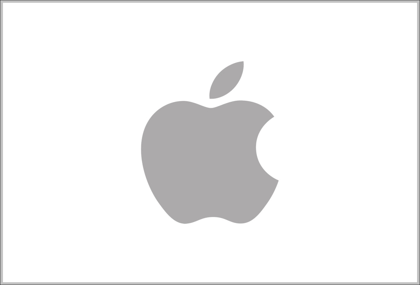 Apple logo grey