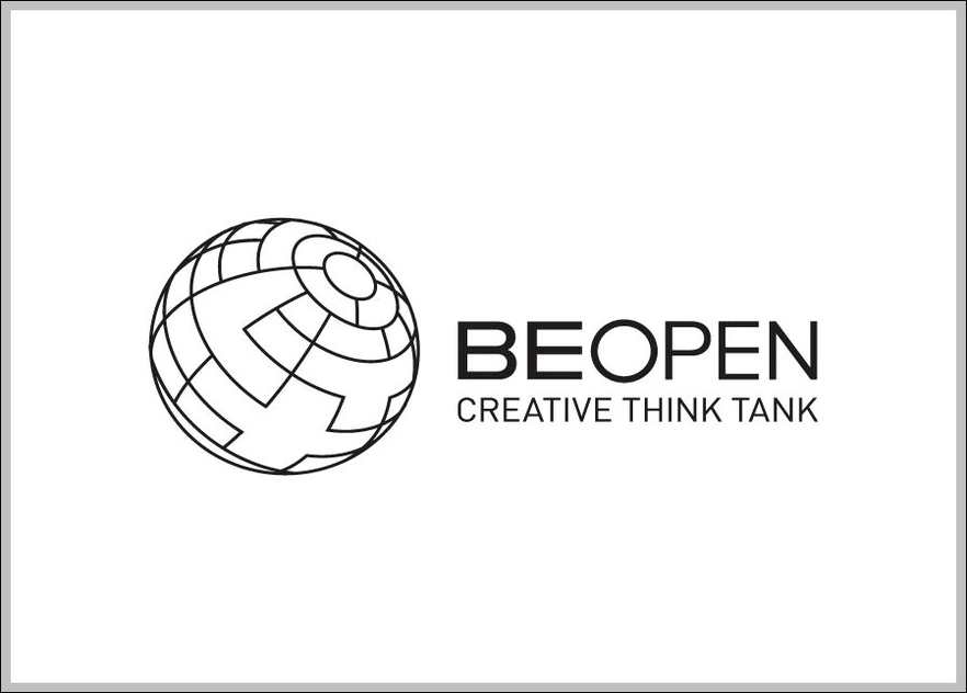 BeOpen Logo Black White