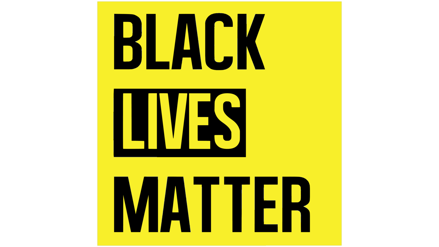 Black lives matter symbol