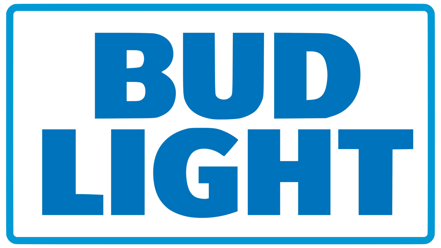 Bud light sign 2016 present