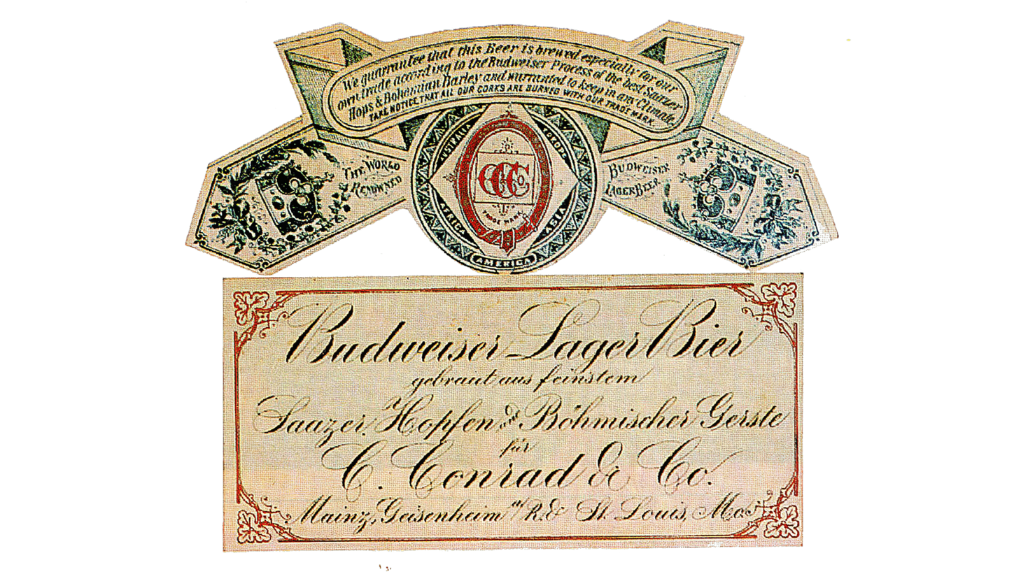 Budweiser sign 1876 1942