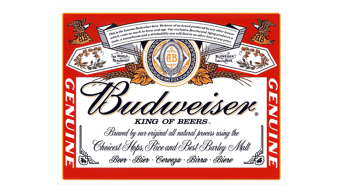 Budweiser sign 1910 1945