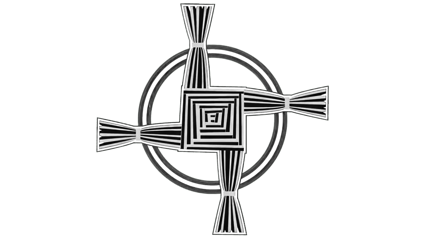 Celtic brigids cross logo