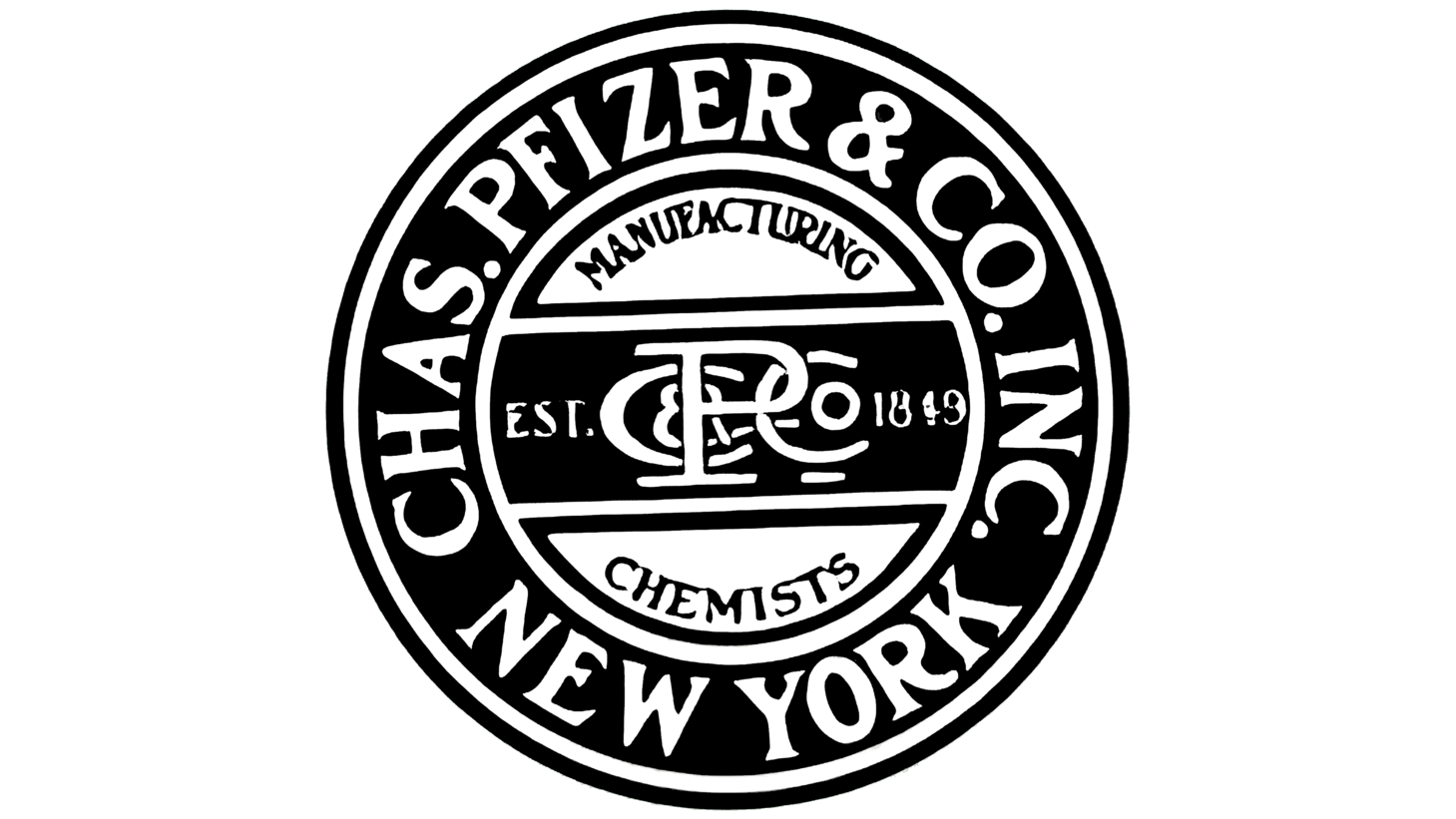 Chas pfizer company of new york sign 1849