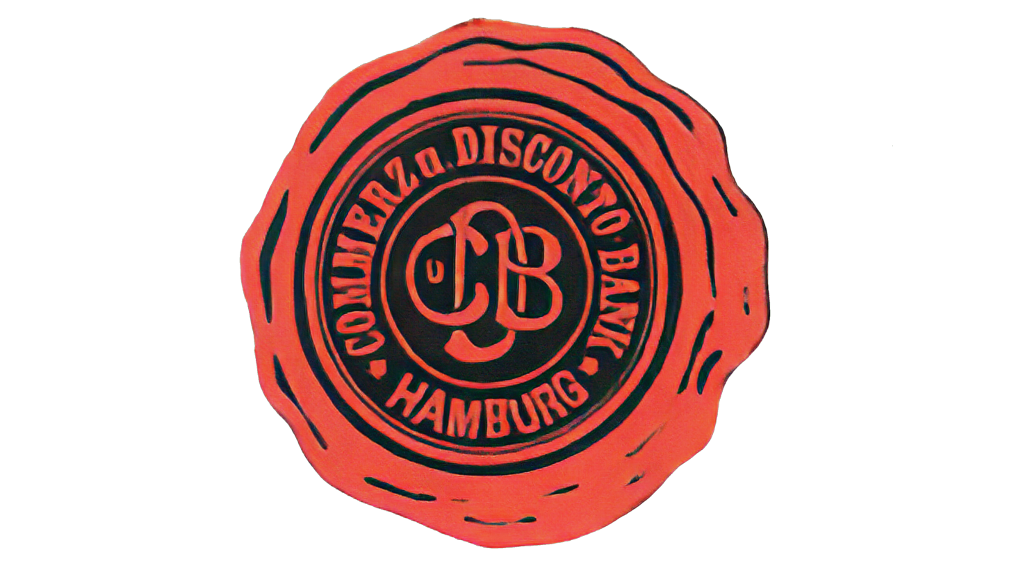 Commerz disconto bank sign before 1920