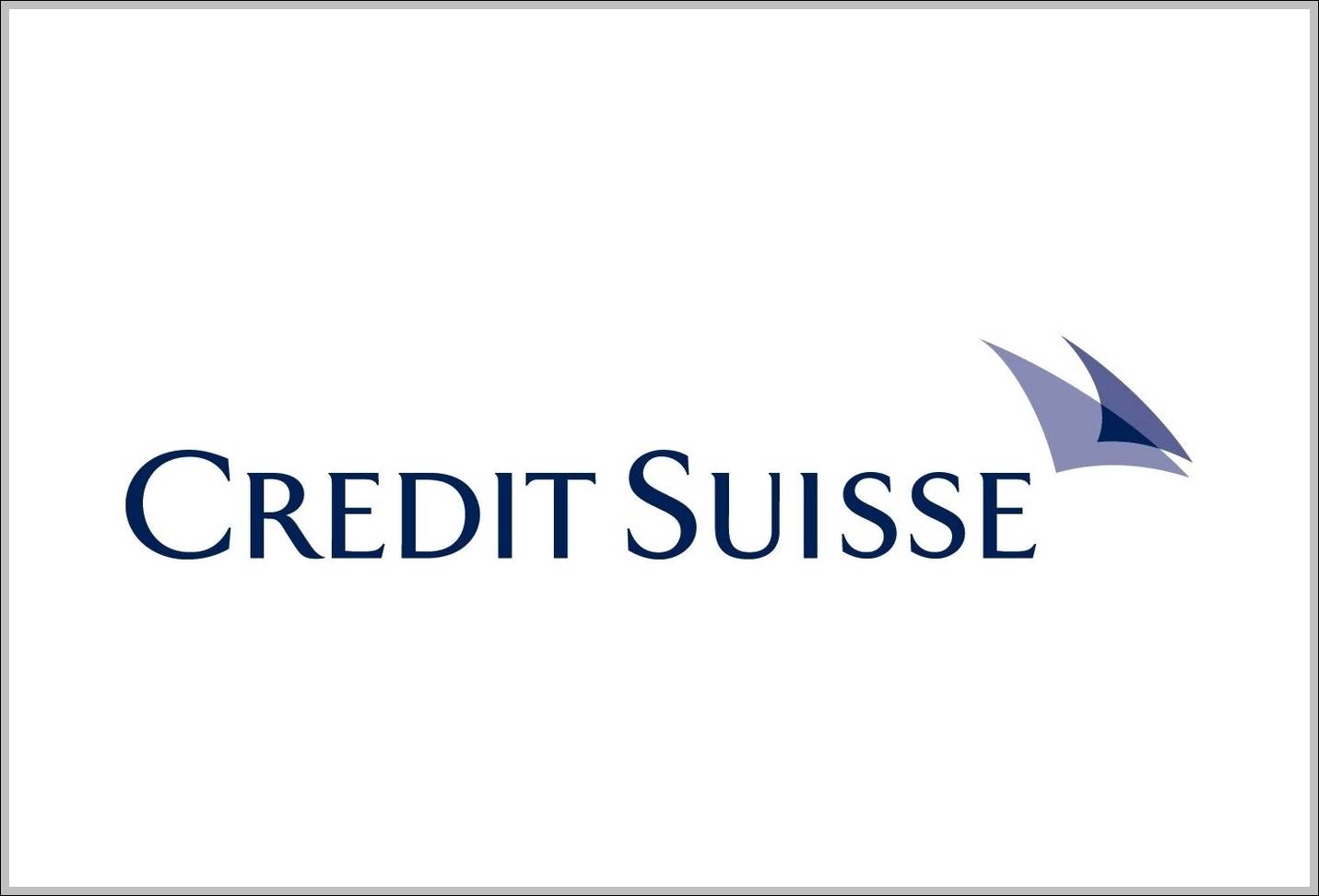 Credit Suisse logo overlap