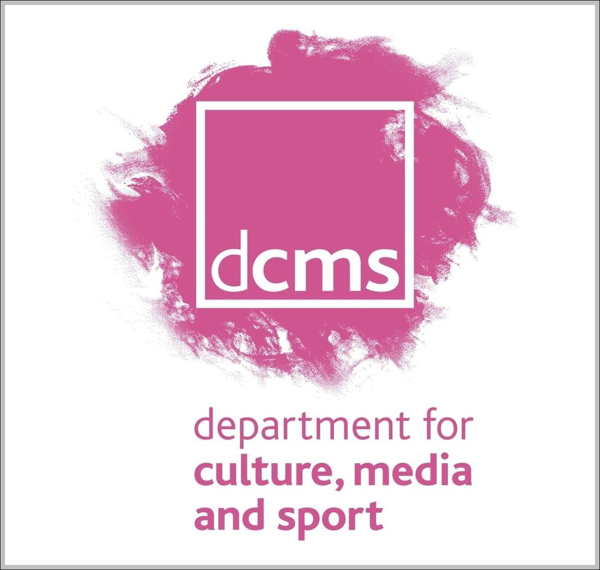 DCMS logo purple