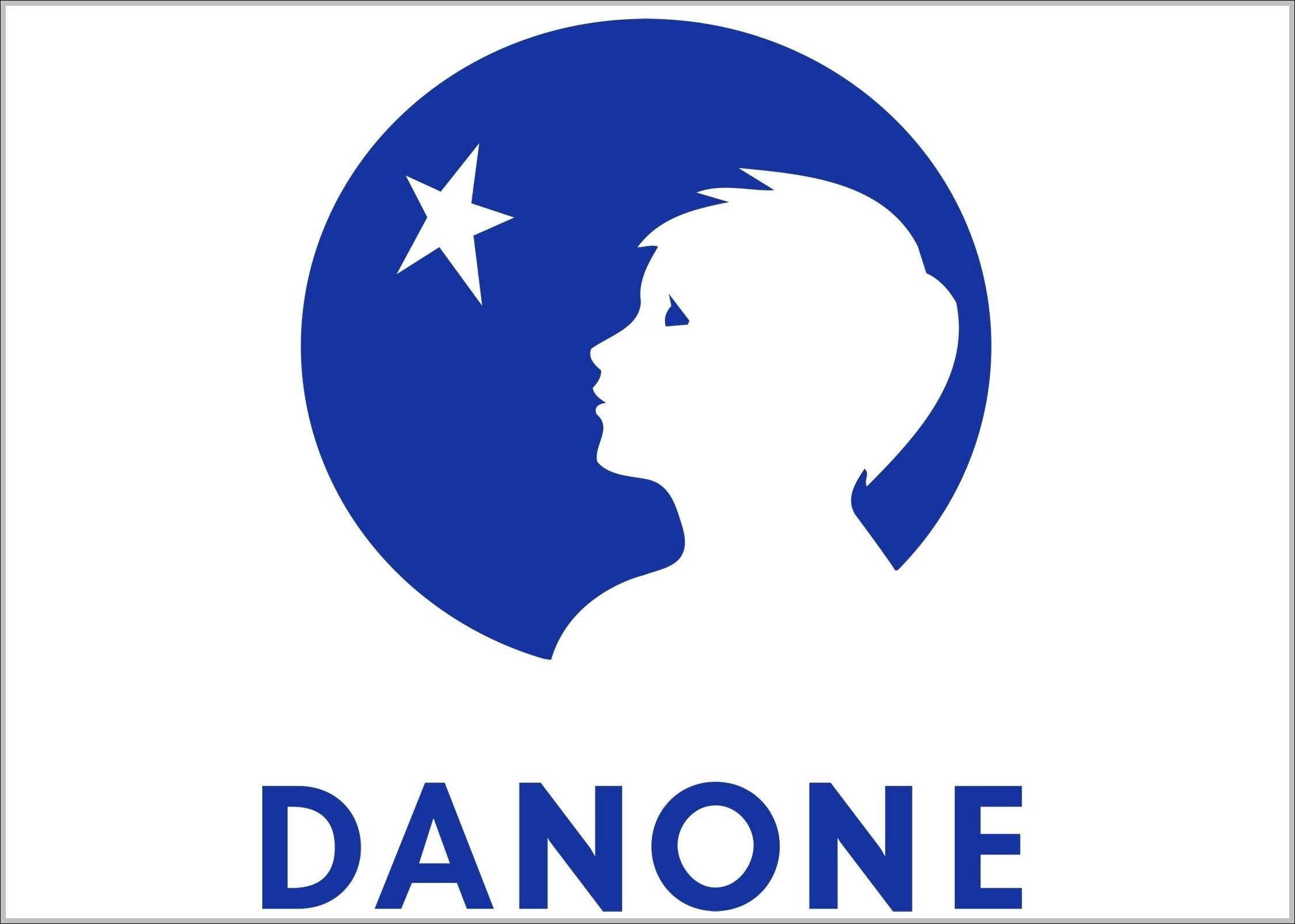 Danone group logo and sign