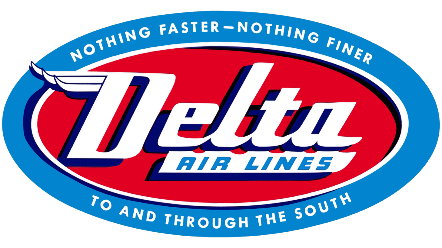 Delta air lines second era sign 1955 1959