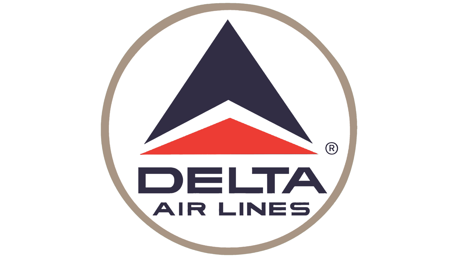 Delta air lines second era sign 1963 1993