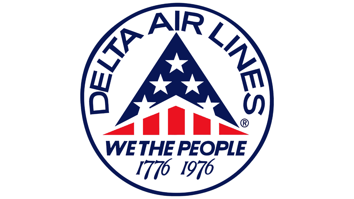 Delta air lines second era sign 1976