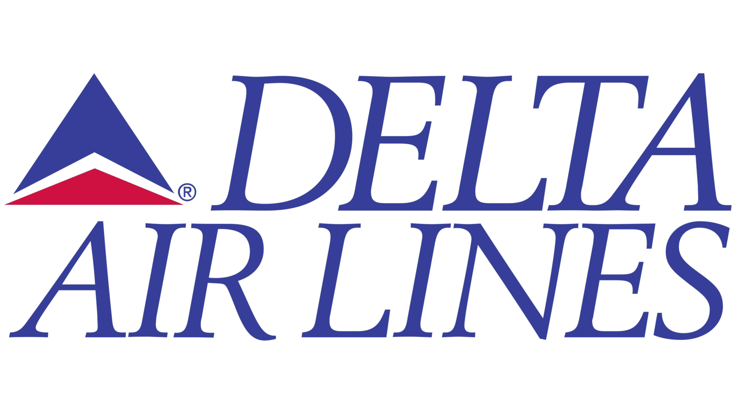 Delta air lines second era sign 1993 1995