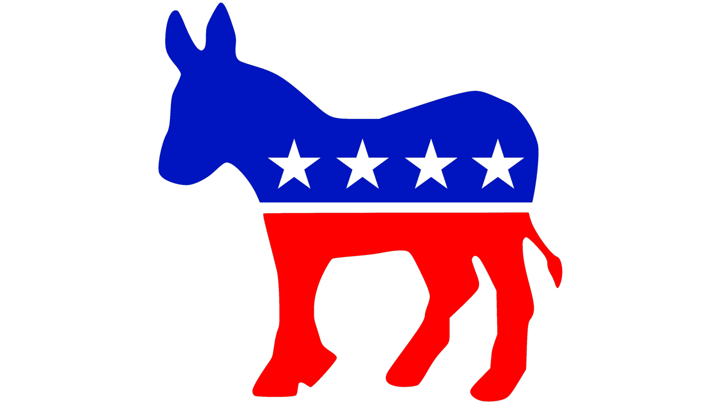 Democratic party sign 1960s