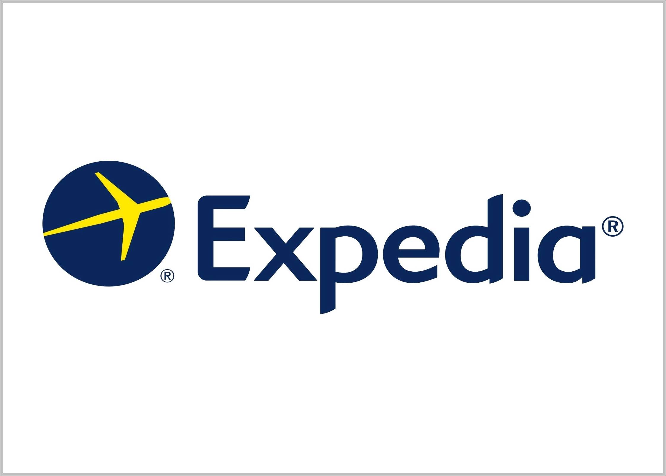 Expedia logo and sign