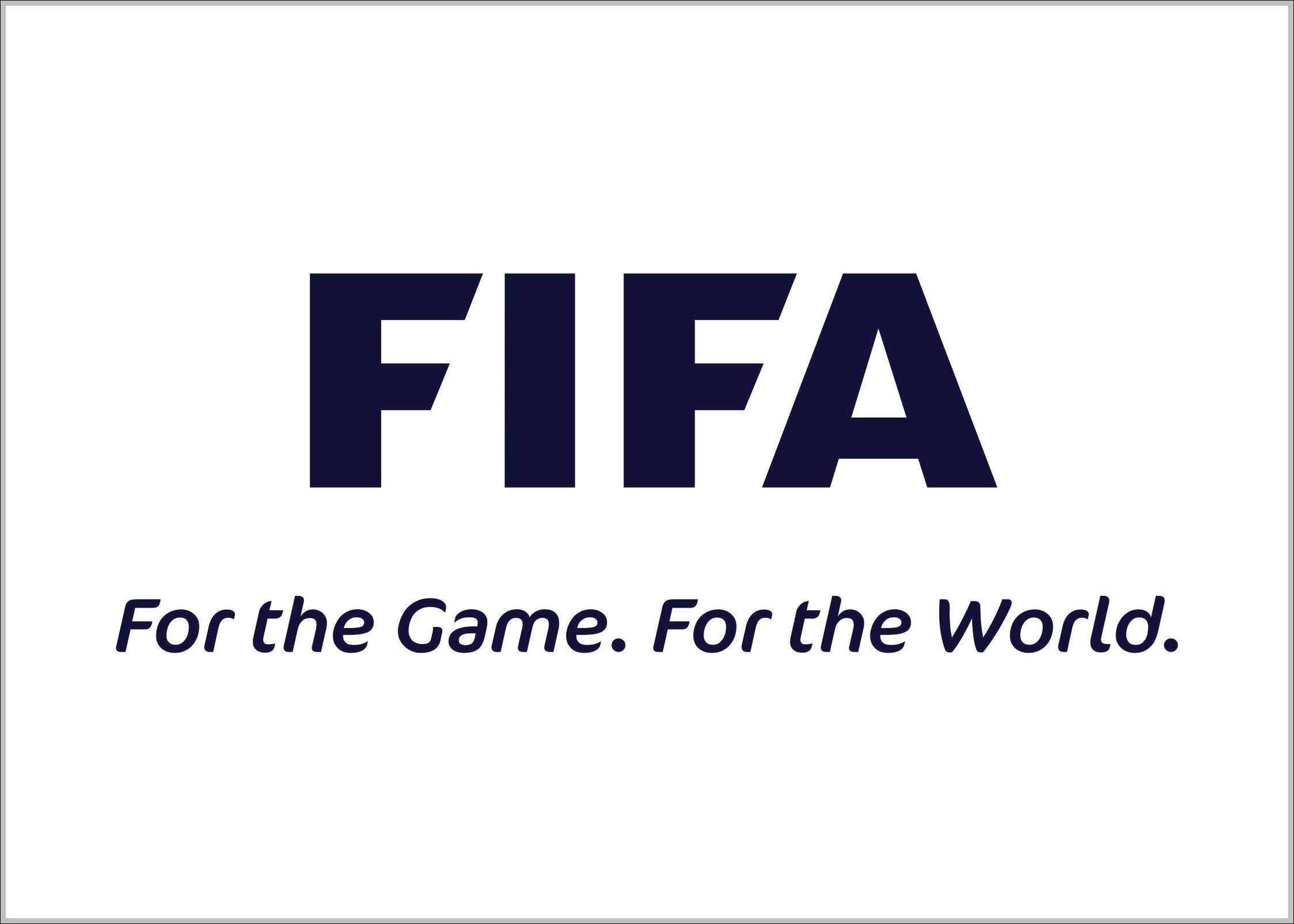FIFA logo and slogan
