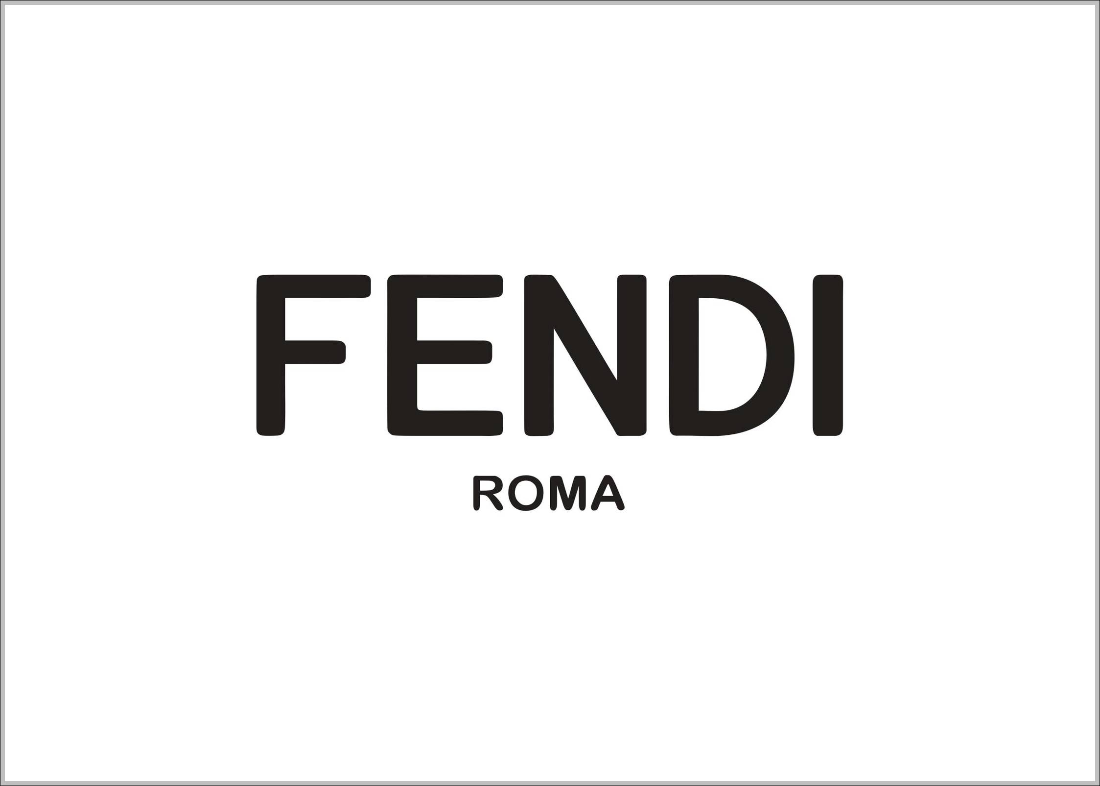 Fendi logo 2013 black