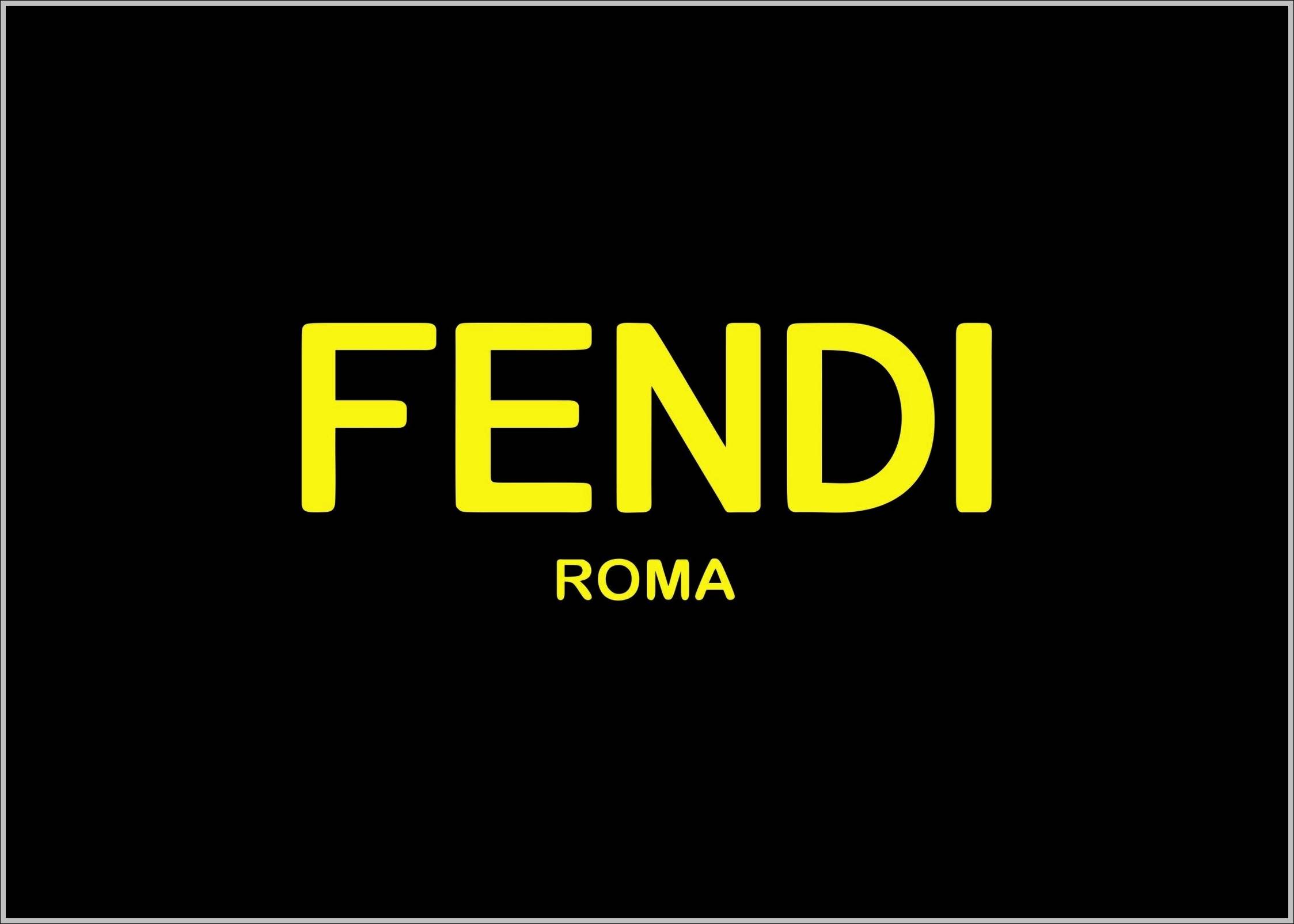Fendi logo yellow