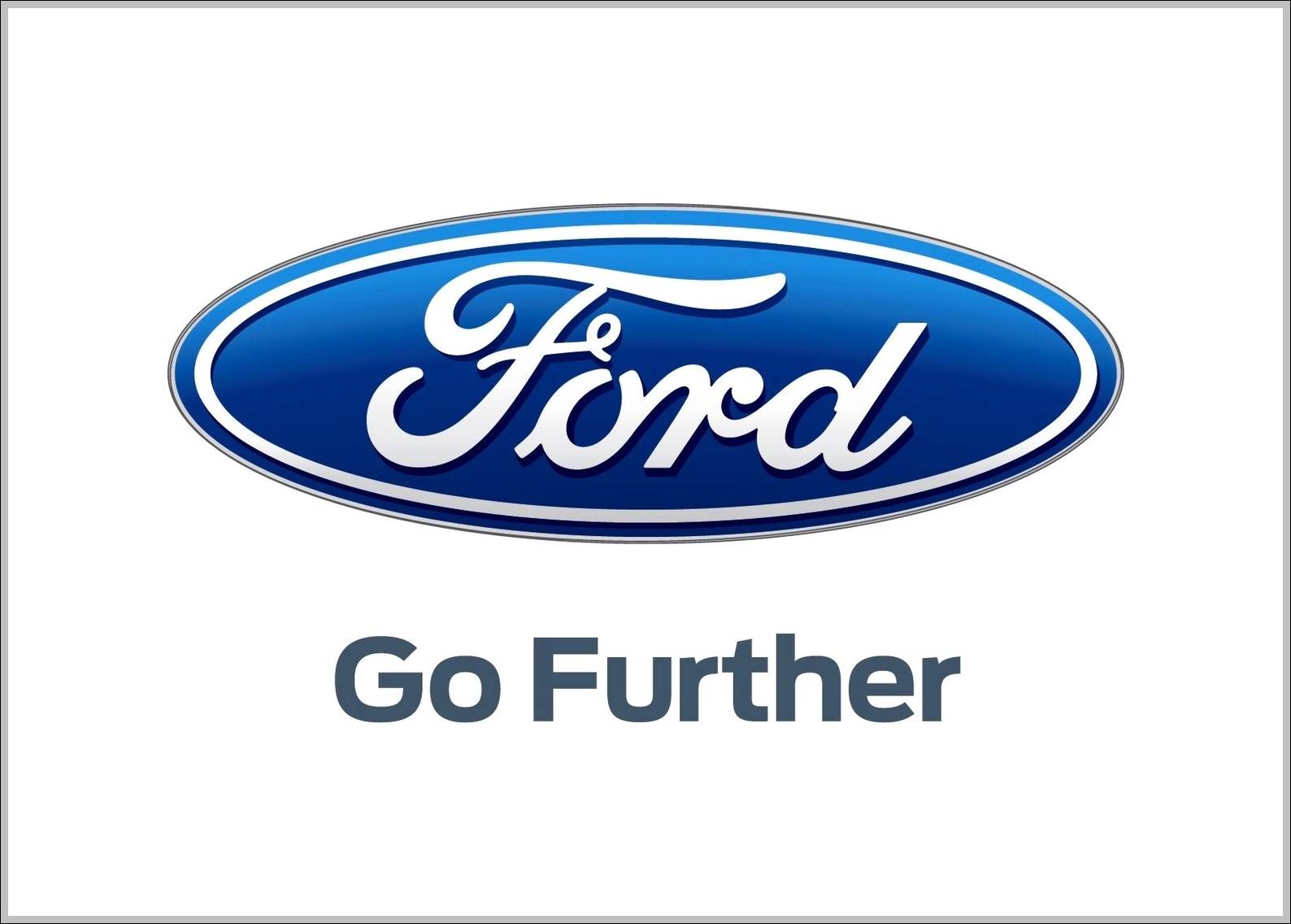 Ford logo and slogan