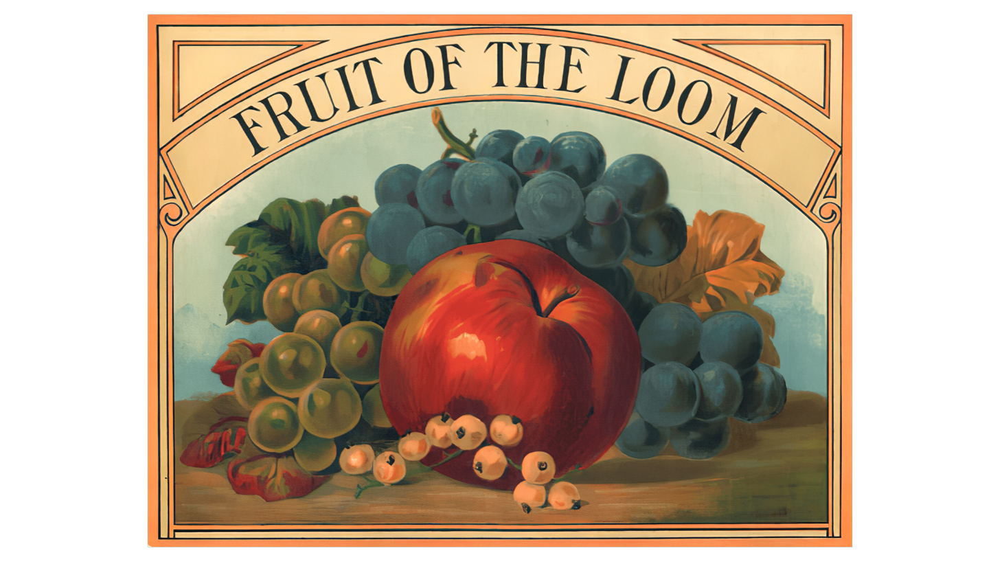 Fruit of the loom sign 1893 1927