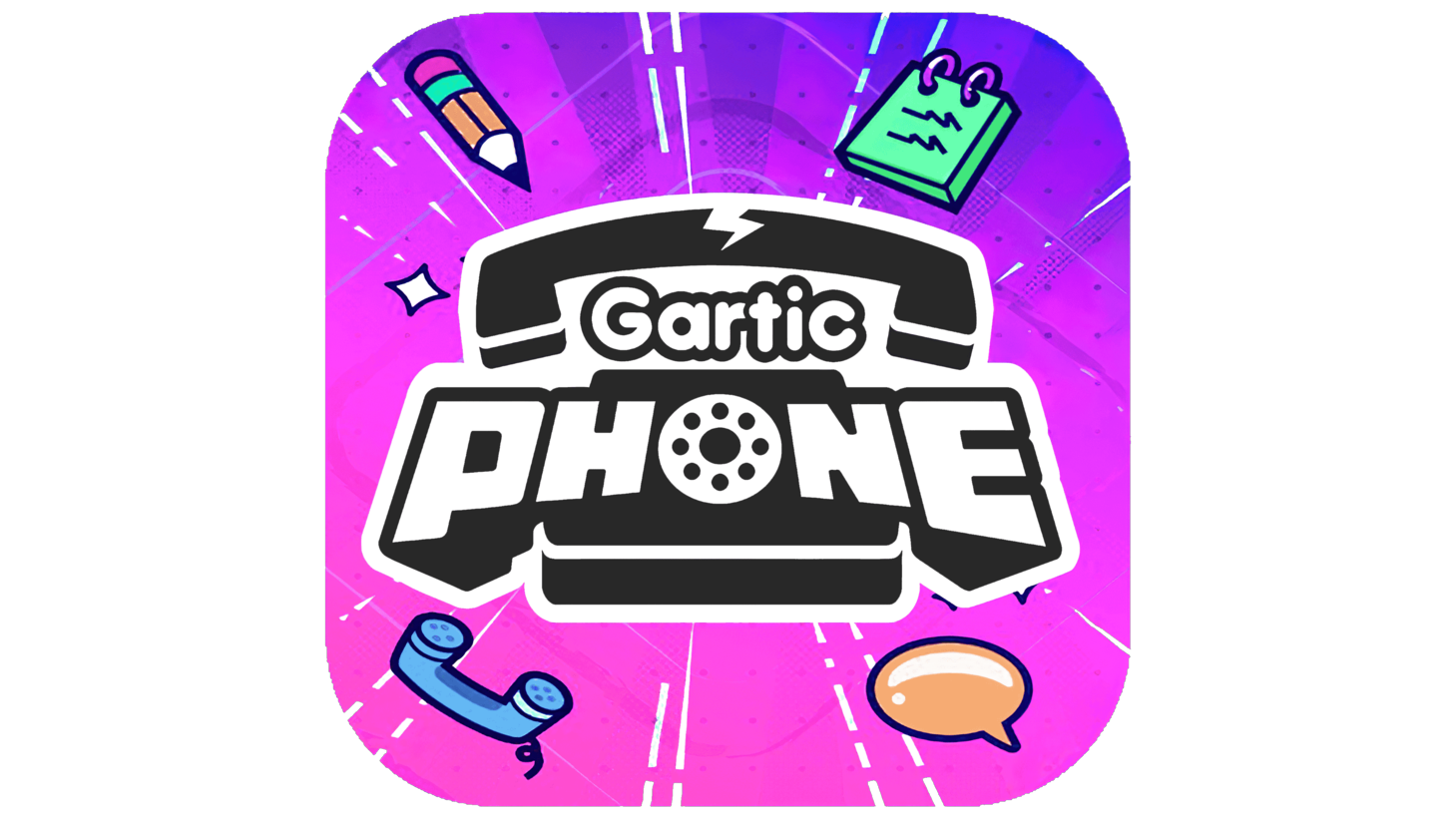 Gartic phone logo