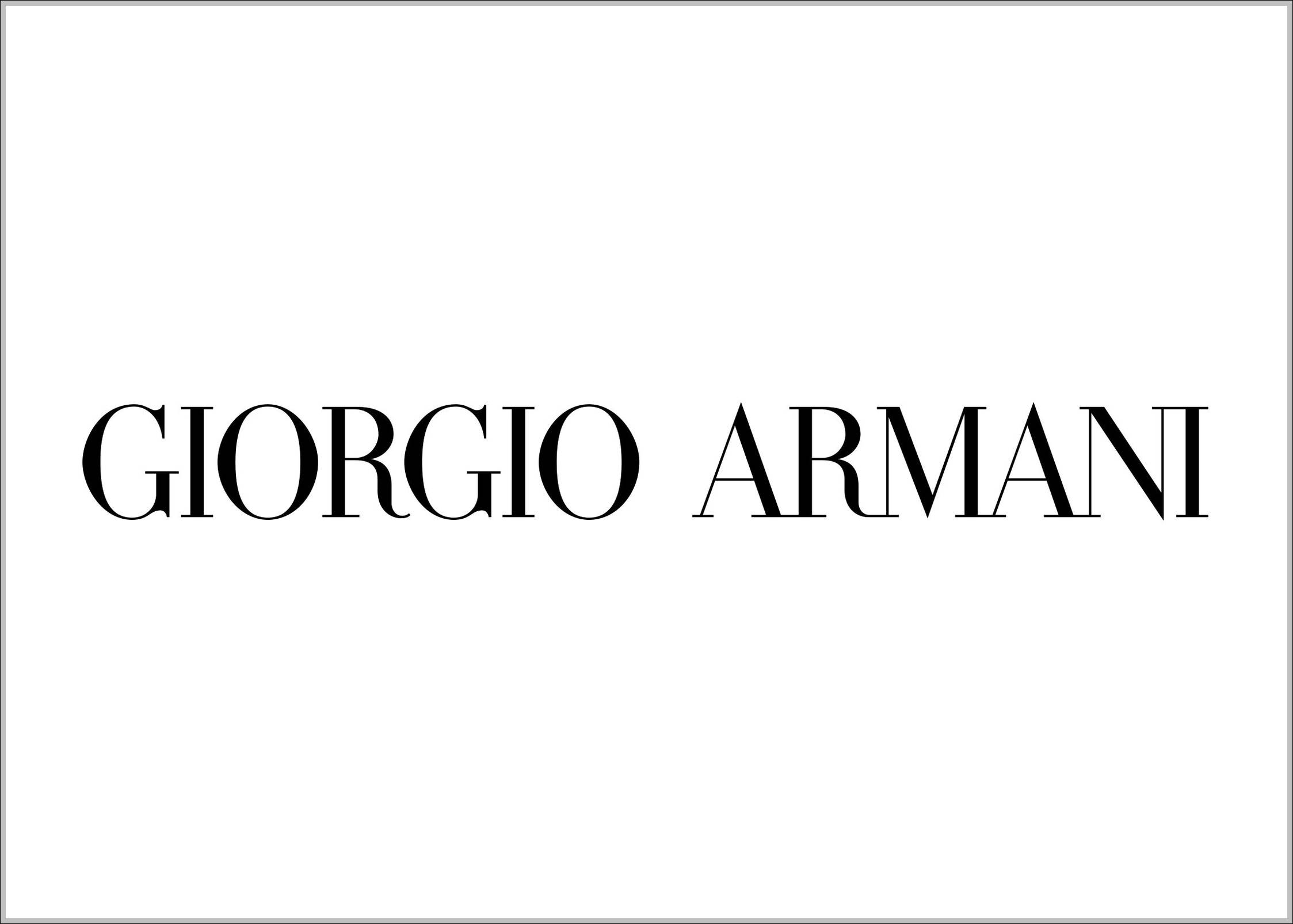 Giorgio Armani sign