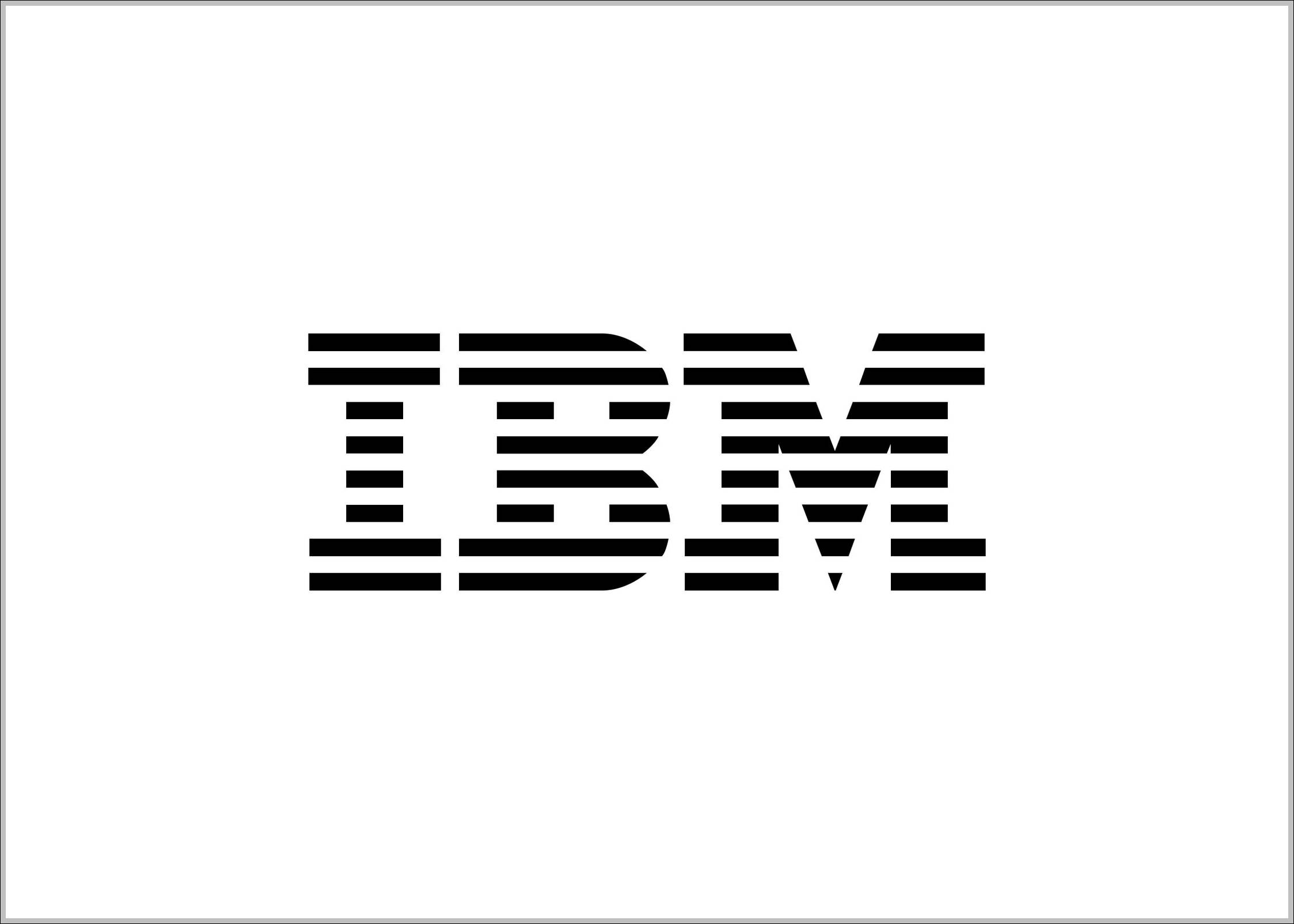 IBM logo black