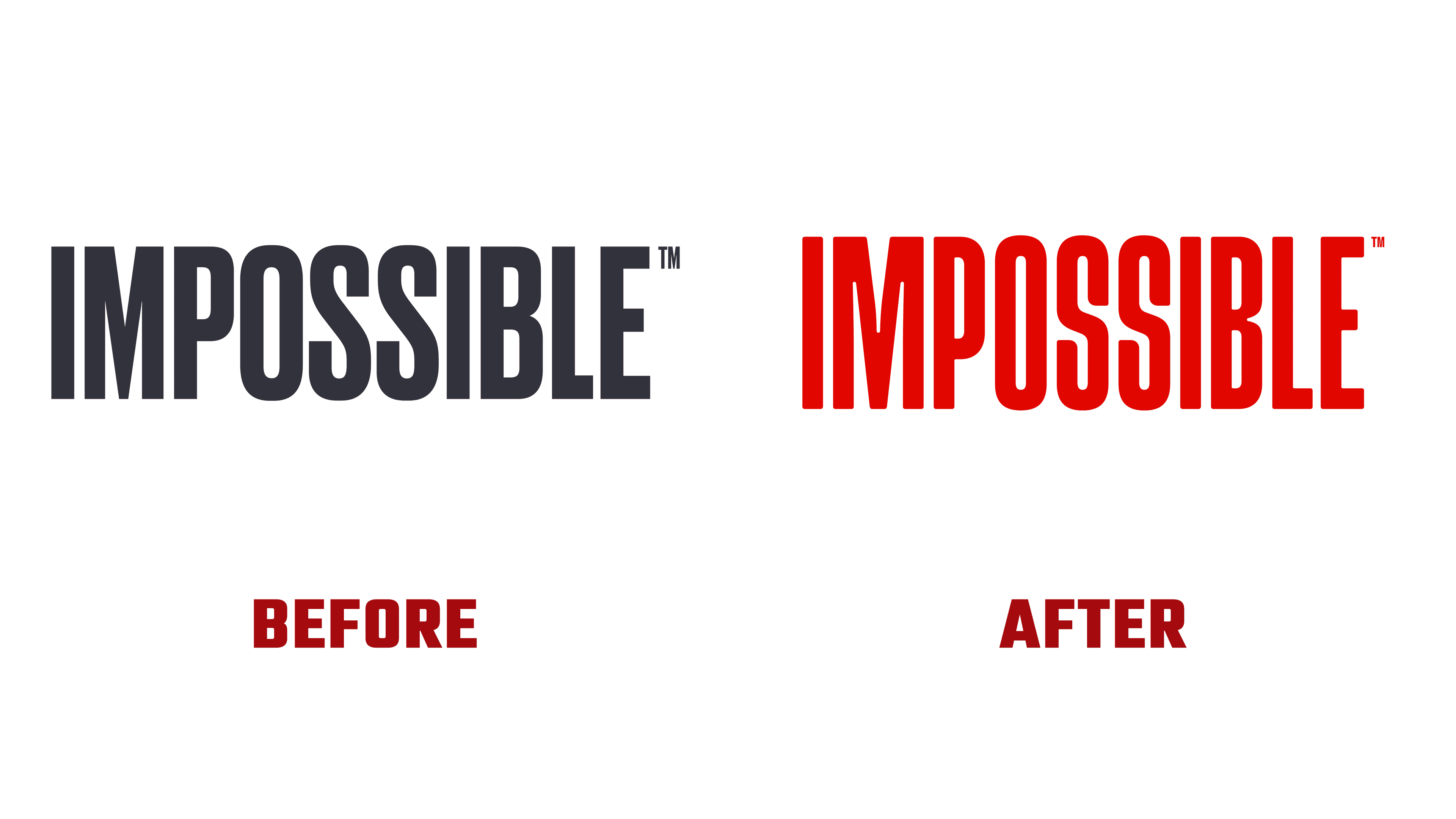Impossible Foods Logo Evolution