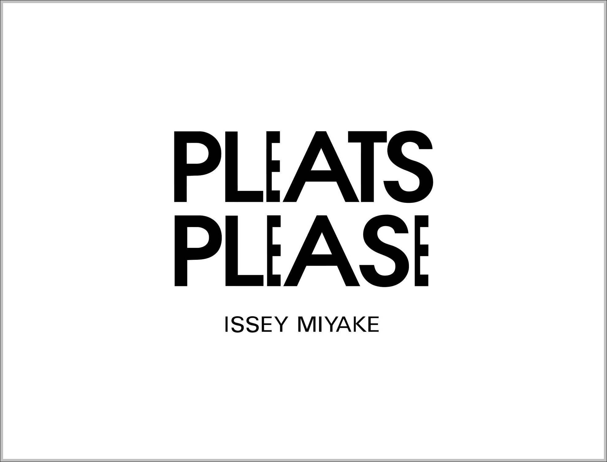 Issey Miyake logo Pleats Please logo