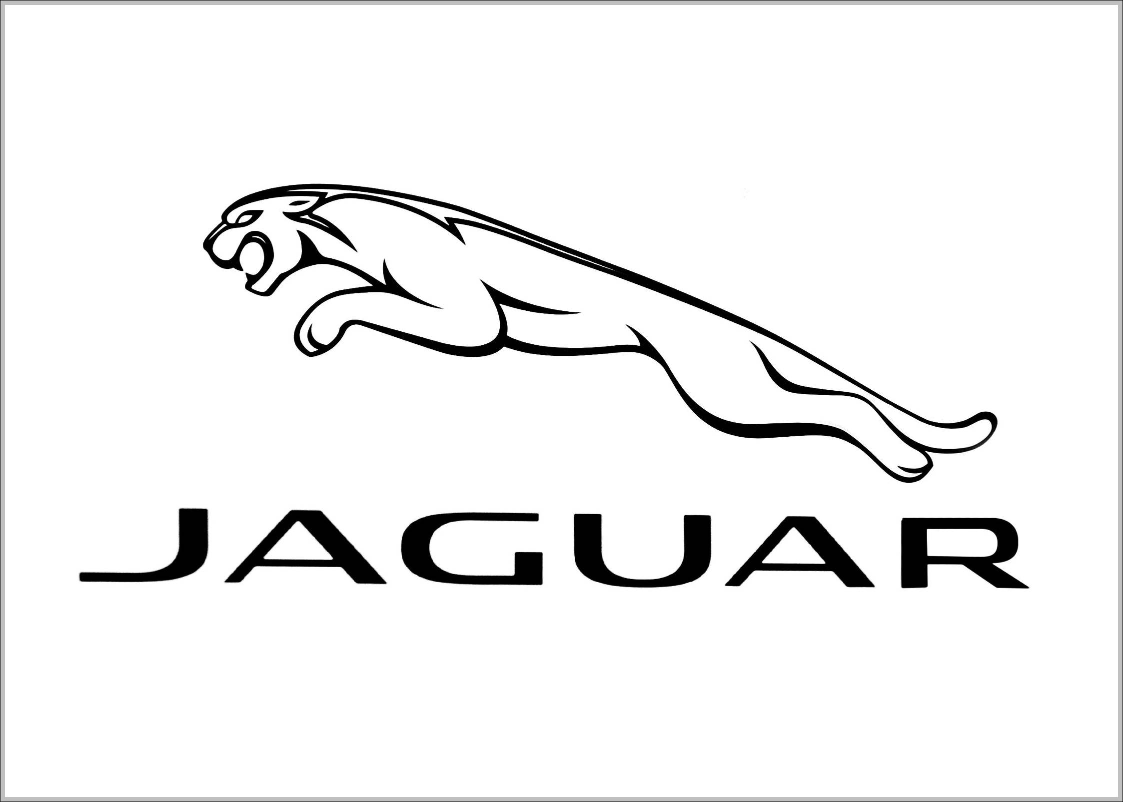 Jaguar logo 2012 outline