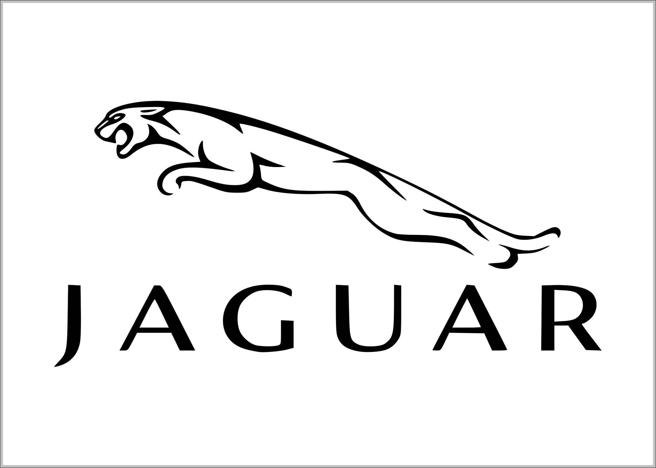 Jaguar logo old outline