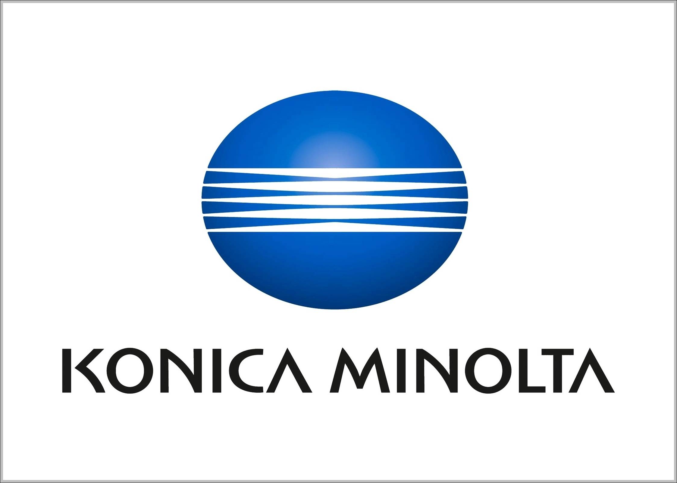 Konica Minolta logo and sign