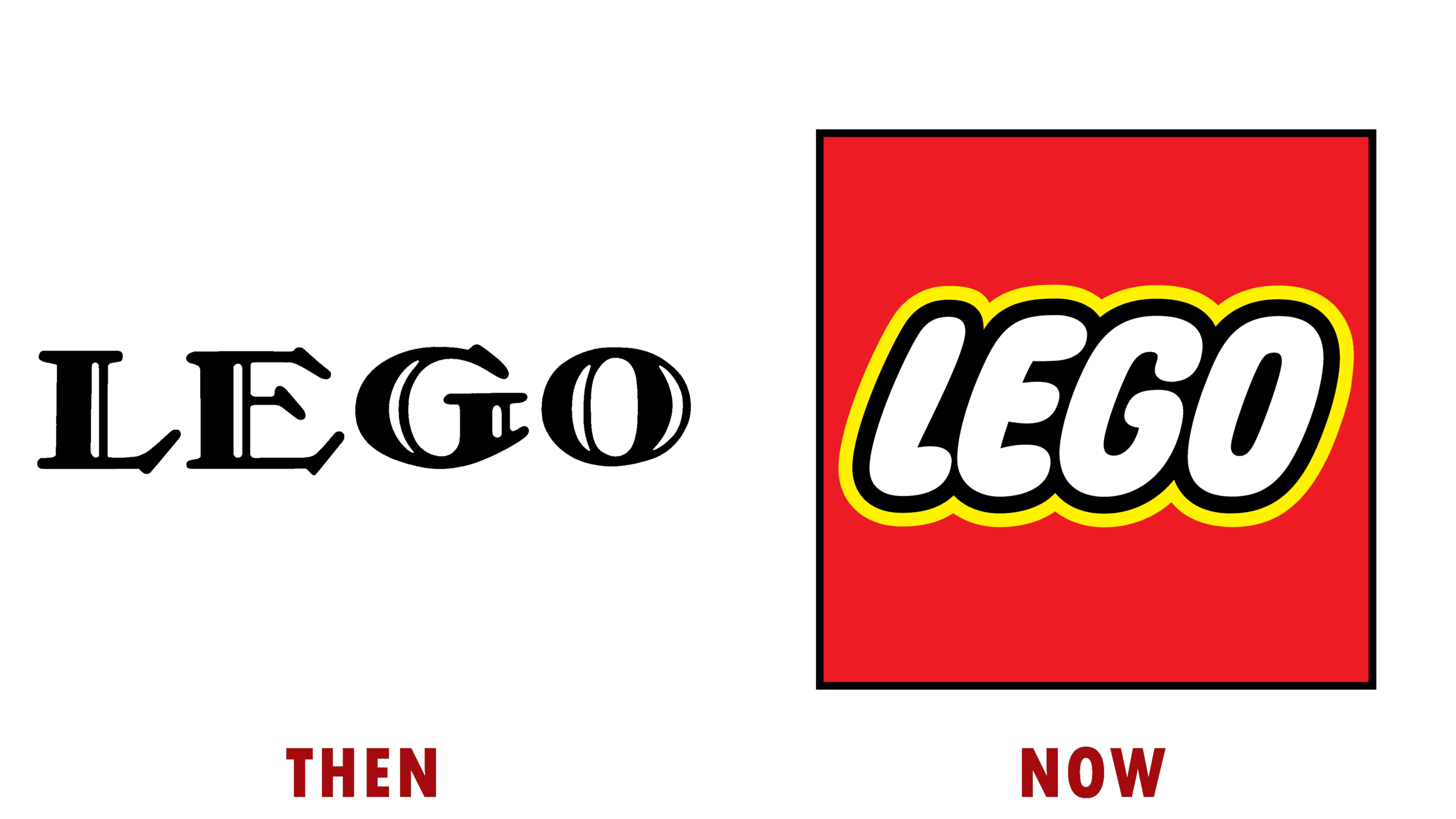 LEGO Logo then and now