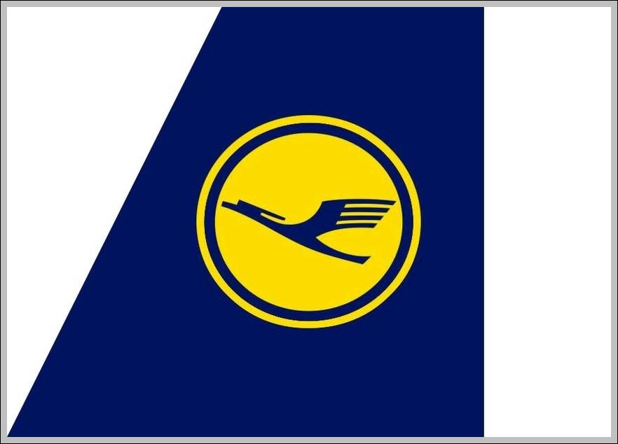 Lufthansa logo Empennage