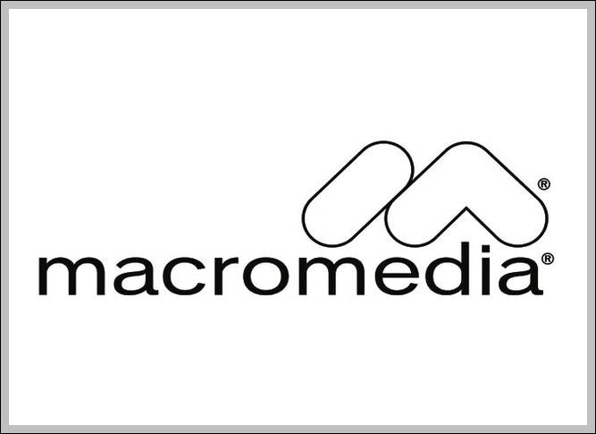 Macromedia logo outline