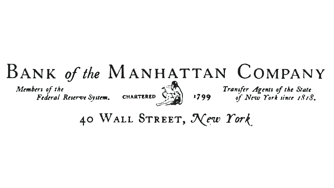 Manhattan company sign 1799 1877