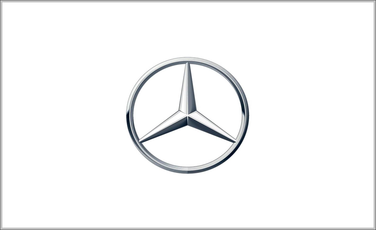 Mercedes Benz three pointed star logo