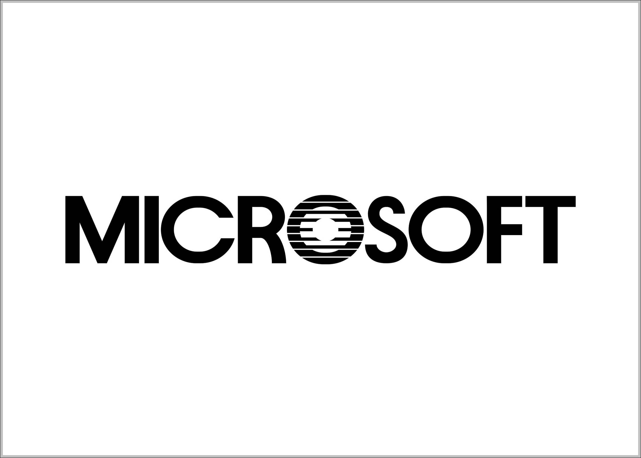 Microsoft logo Historical