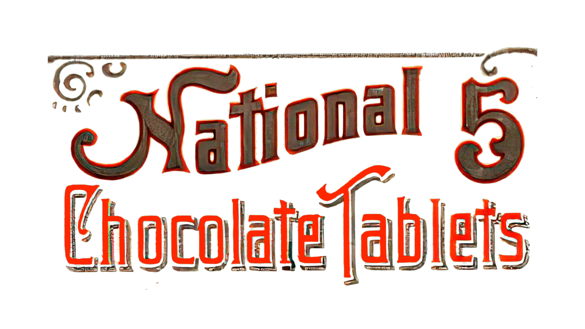 National chocolate tablets sign 1890