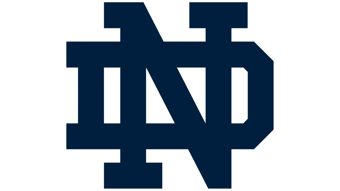 Notre dame sign symbol