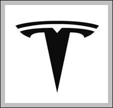 Tesla logo 210 t