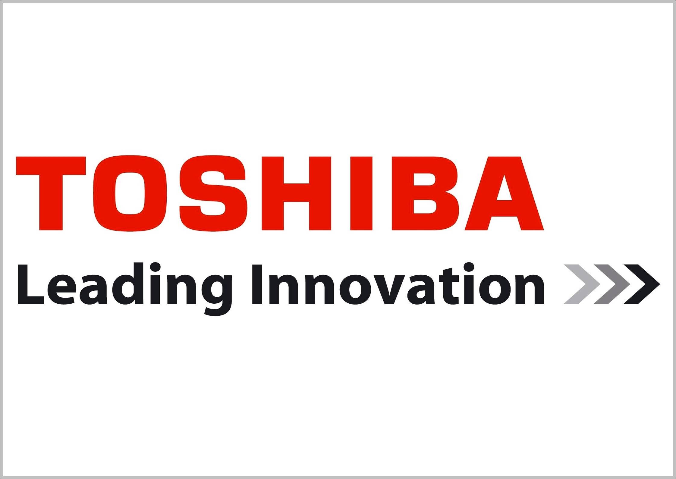 Toshiba logo slogan
