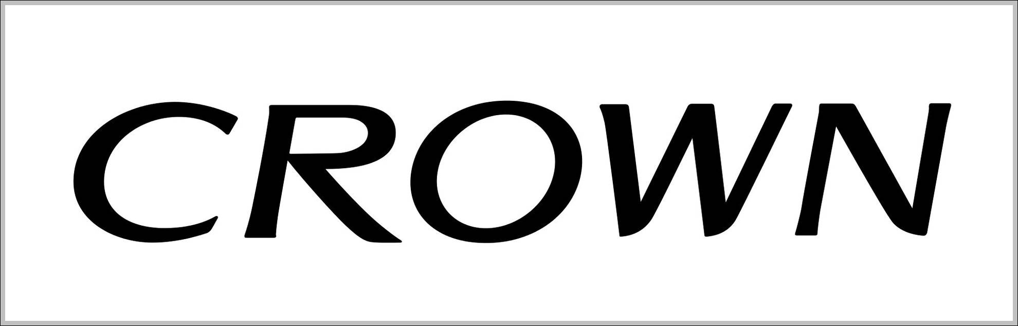 Toyota Crown sign