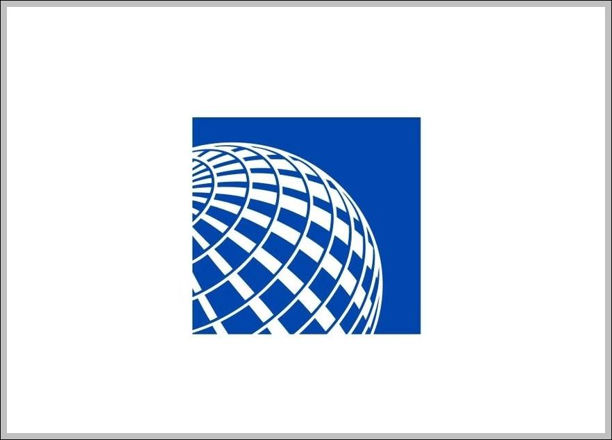 United Airlines earth logo