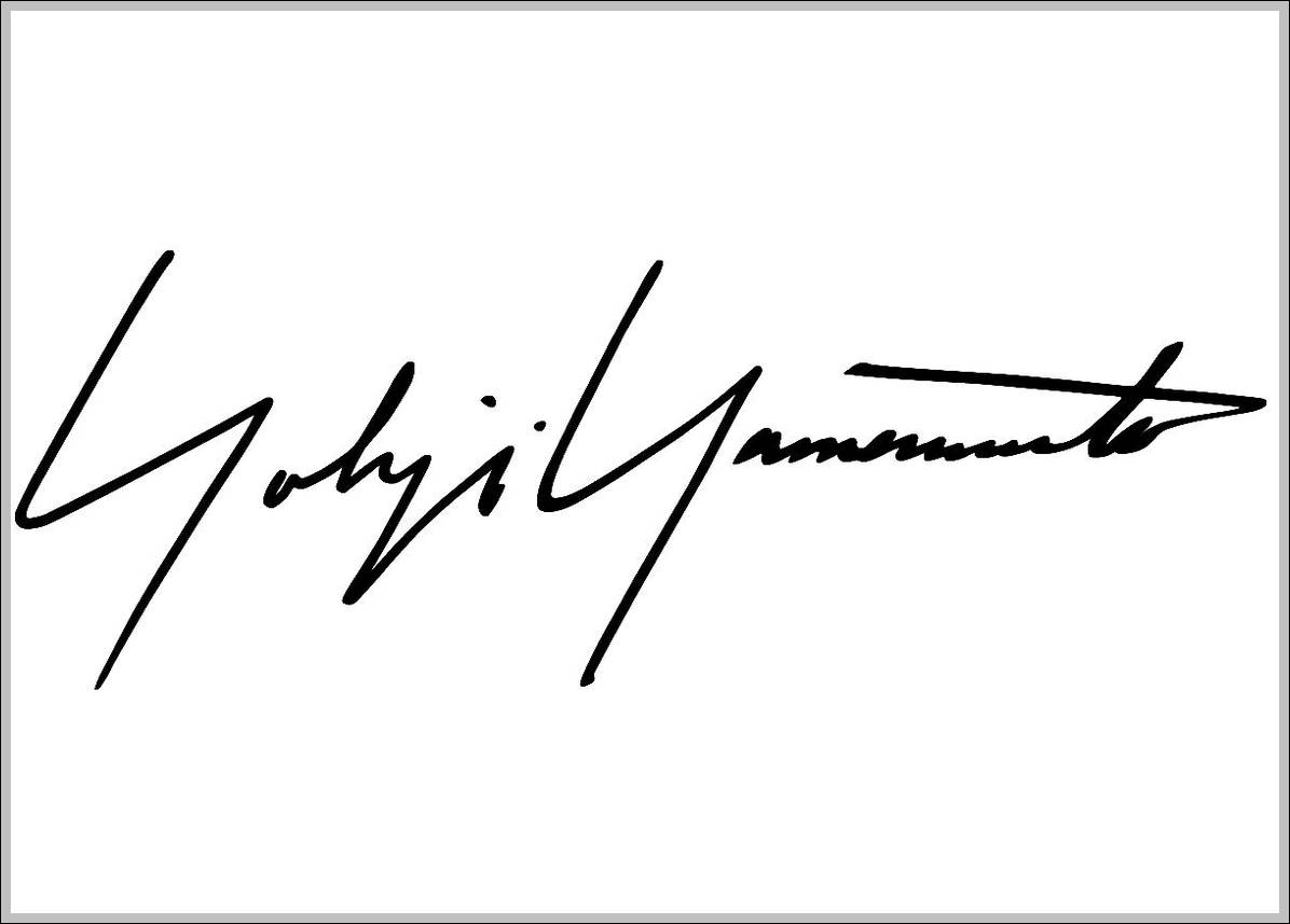 Yohji Yamamoto logo Signature
