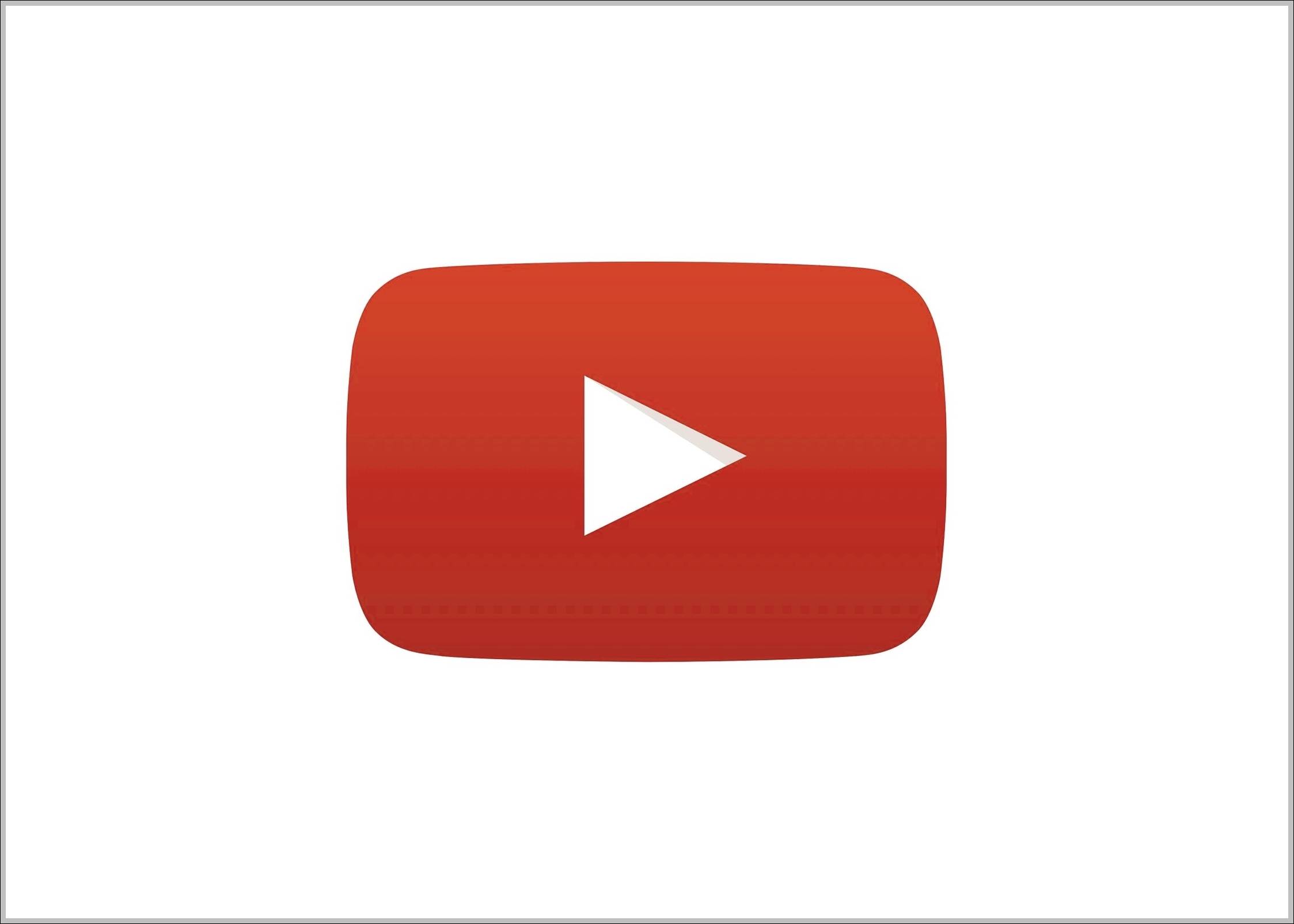 YouTube logo play icon